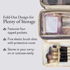 image:imageLAURA GELLER NEW YORK Folding Hanging Travel Makeup Bag Champagne GoldChampagne Gold