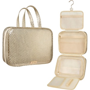 image:imageLAURA GELLER NEW YORK Folding Hanging Travel Makeup Bag Champagne GoldChampagne Gold