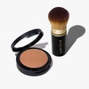 image:imageLAURA GELLER Baked Double Take Powder Foundation Toffee  Retractable Airbrush Kabuki Brush